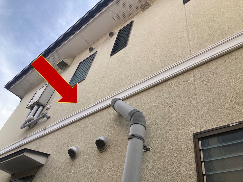 安佐北区幕板補修の現場です