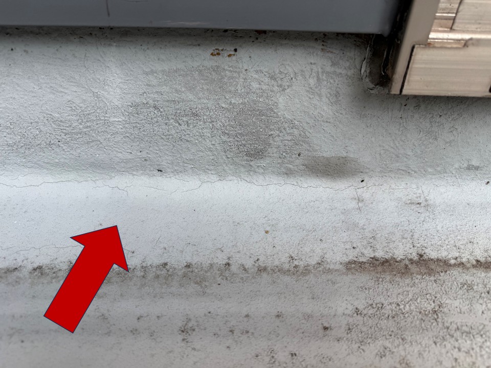 外壁立ちあがり部シーリング劣化