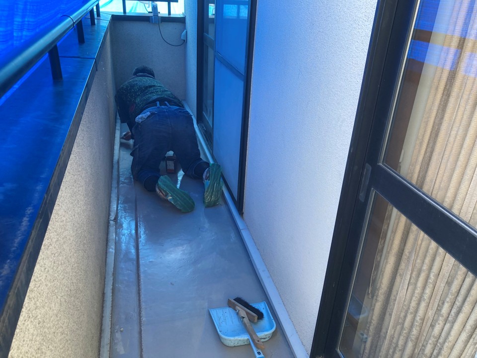 掃除作業中です