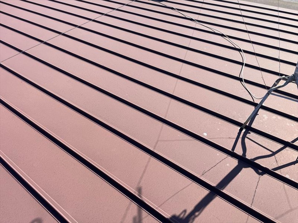 塗装前の瓦棒屋根