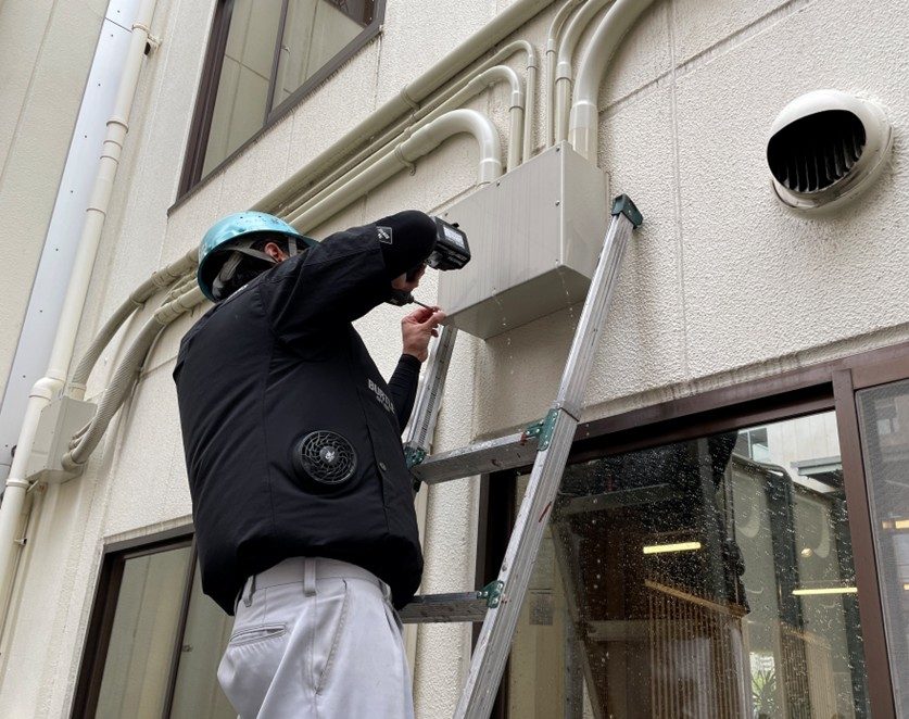 配電箱の調査を行いました
