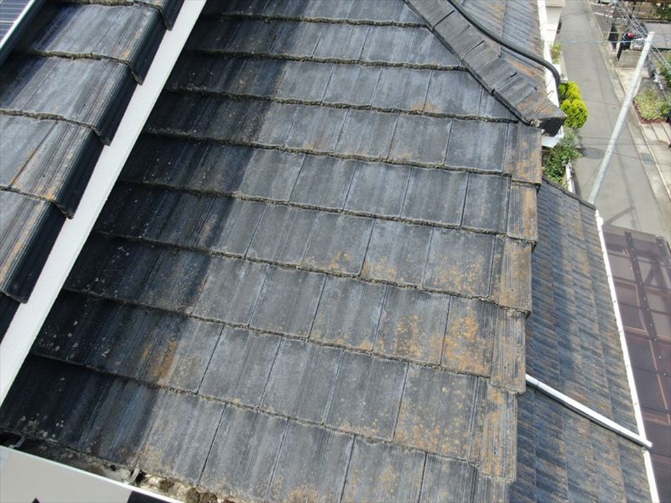 モニエル瓦の現地調査の写真です