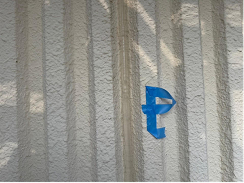 施工前の目地です