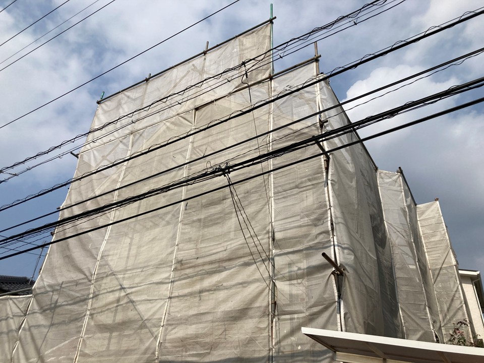 仮設足場の設置