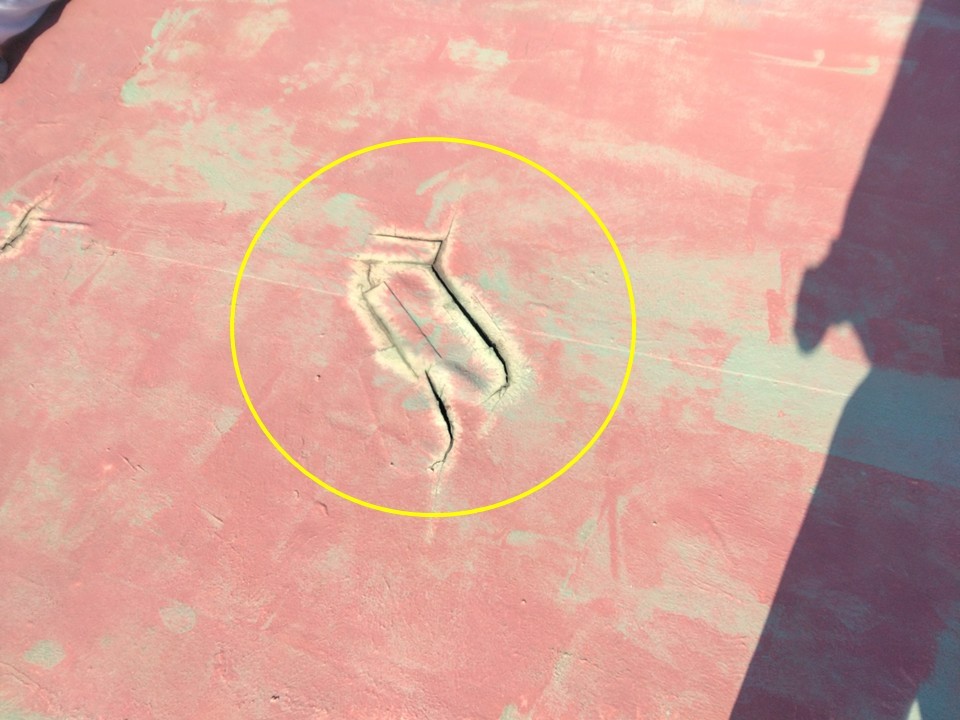 工事前の屋上の状況です