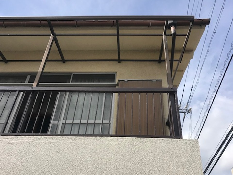 既存波板を全て撤去します