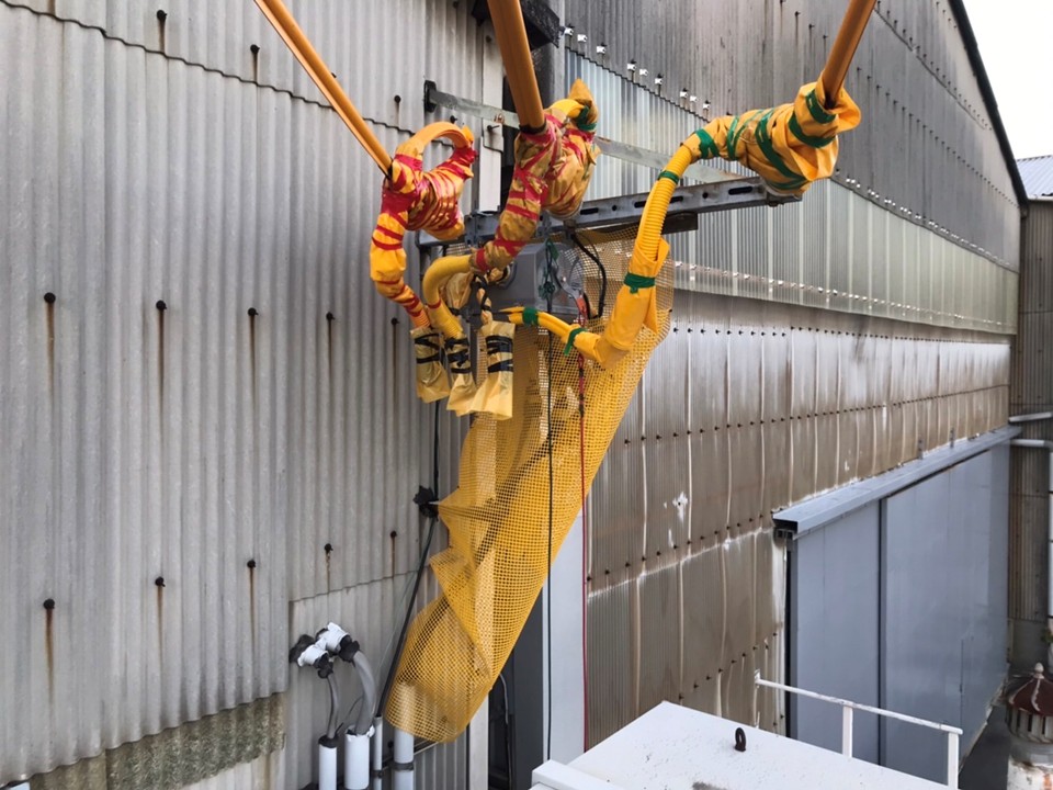 防護管取付完了しました