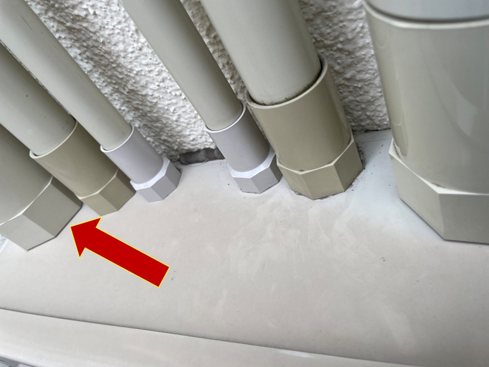 漏水箇所の特定を行いました