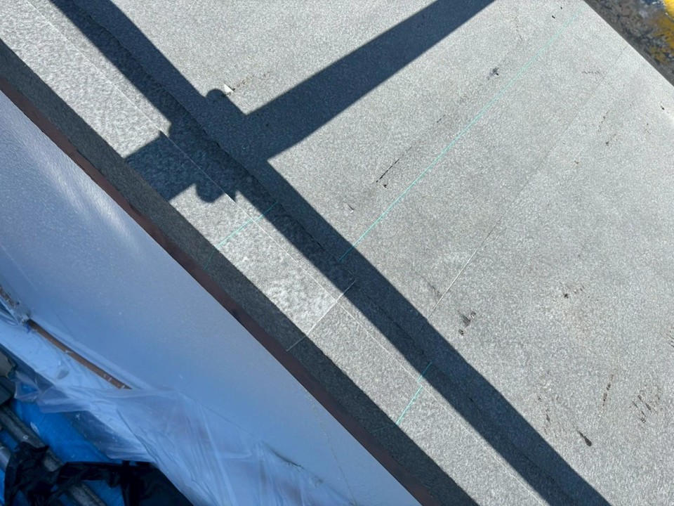 ケラバ水切り取付工程