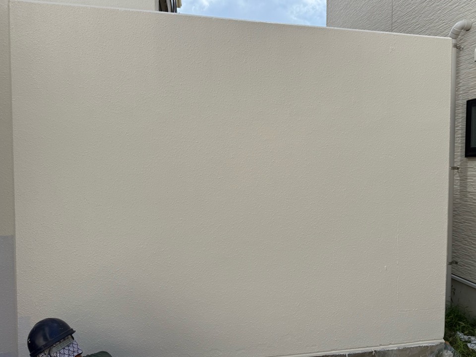 上塗り工程です