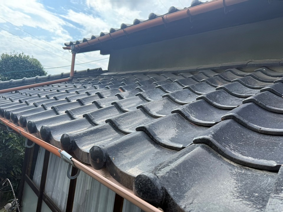 雨樋まで瓦たズレている状態