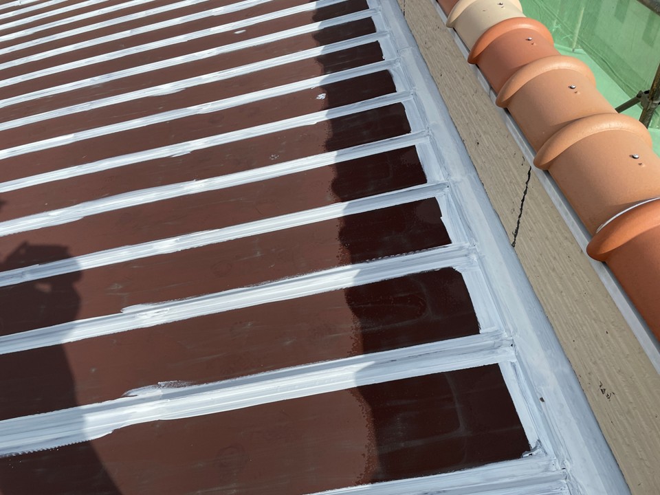 下塗りの工程です