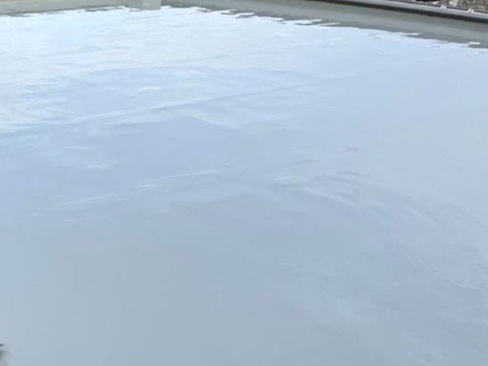 ウレタン防水材塗布が完了しました