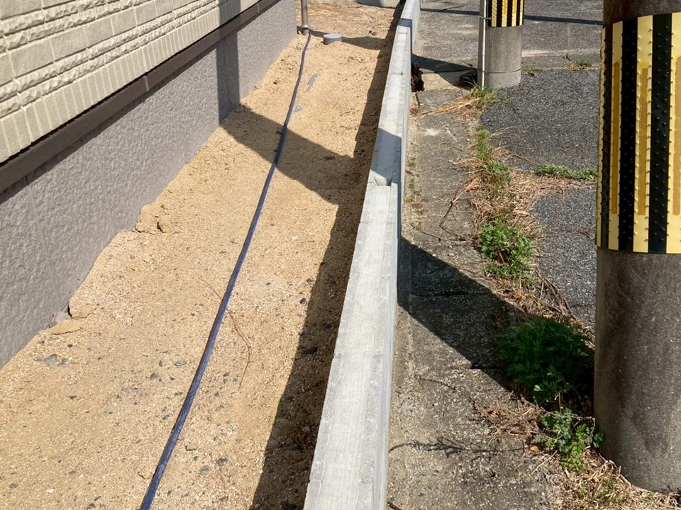 フェンス取付前です