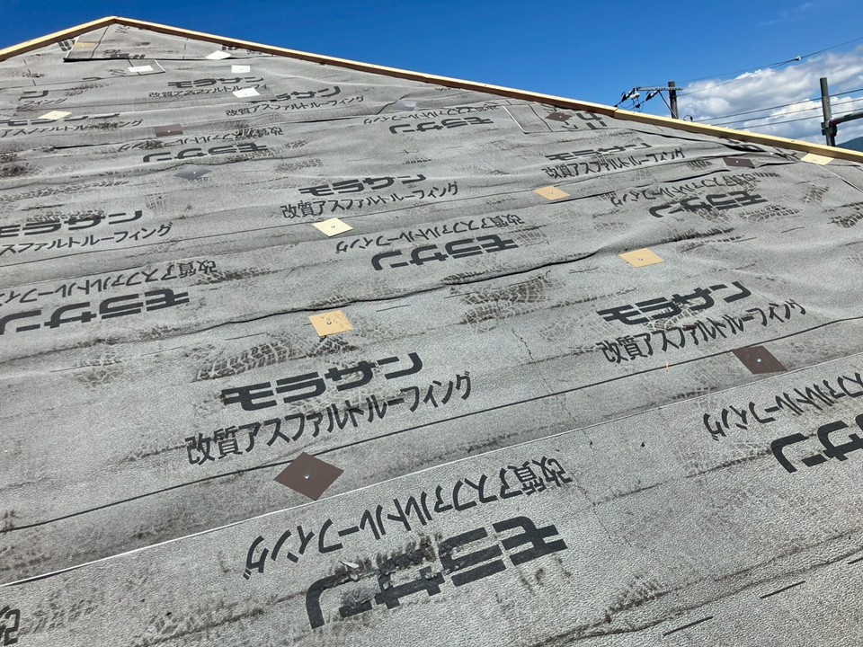 ルーフィング施工完了