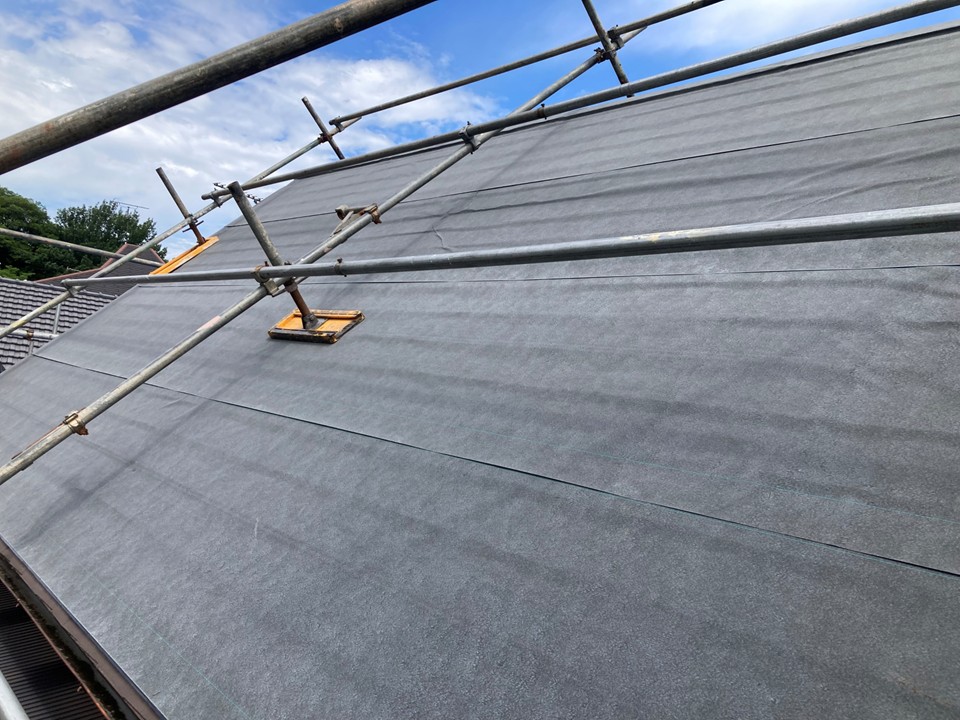 ルーフィング施工完了