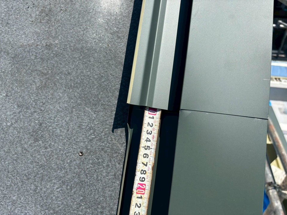 ケラバ水切りの取り付け工程