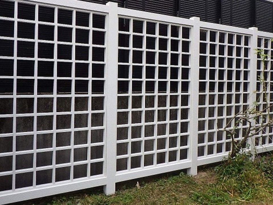 外構フェンスの塗装