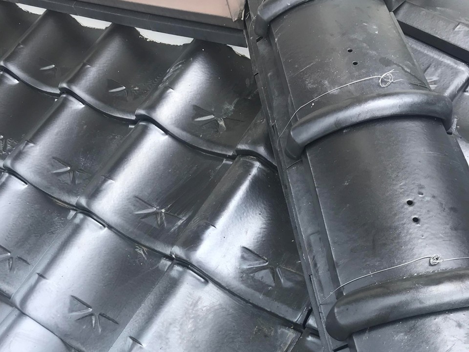 隅棟をつくって完了です