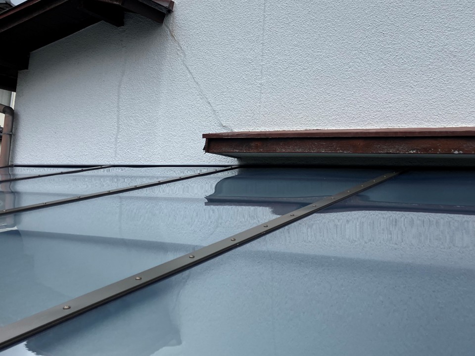 屋根上から見た状態です