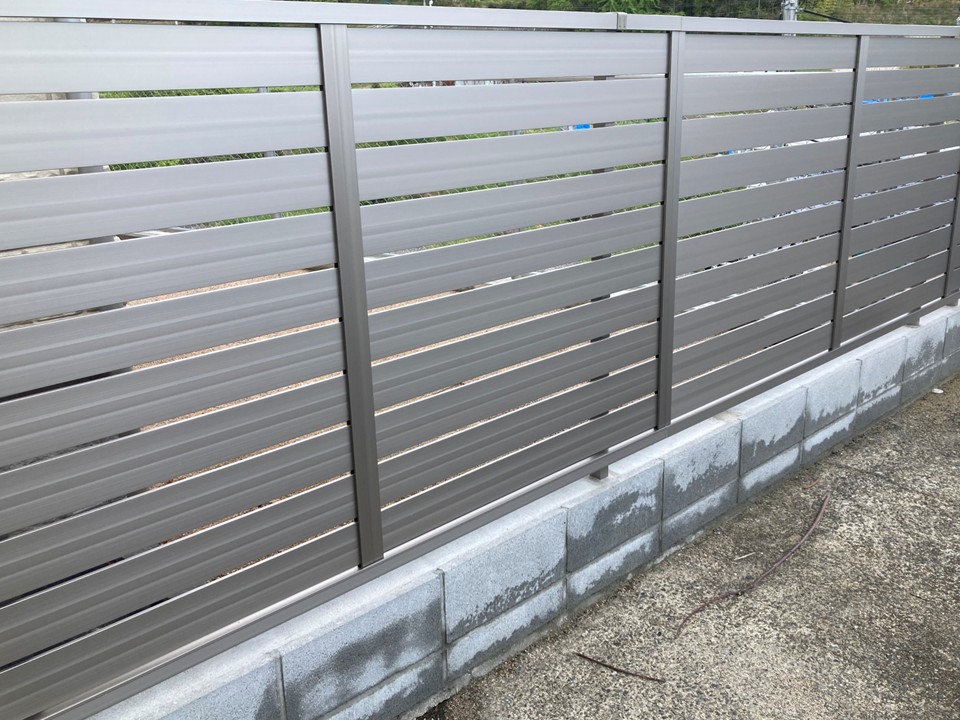 目隠しフェンス設置工事