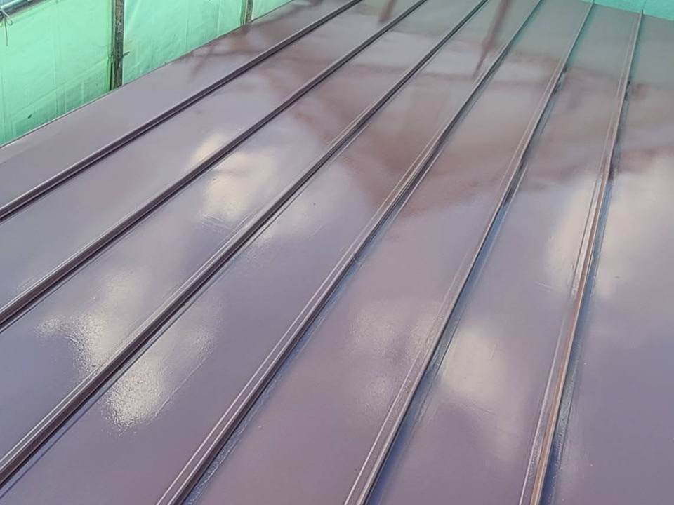 屋根塗装完了です