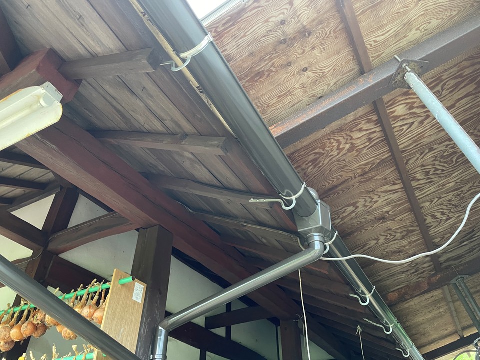 接続部の固定と最終調整