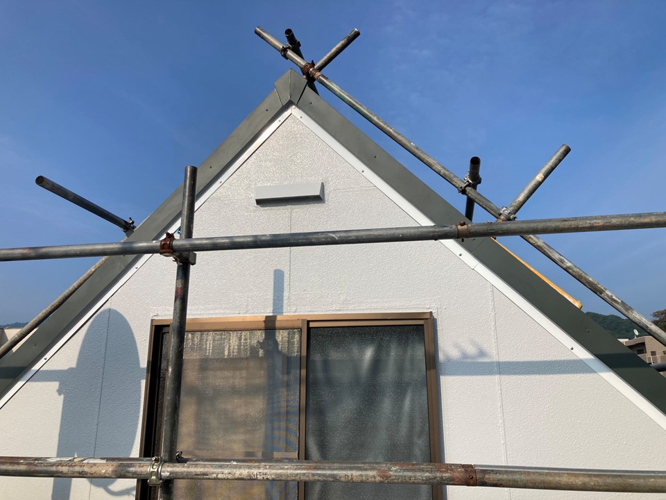 ケラバ水切り取付完了