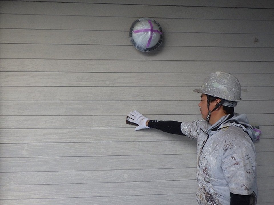 ケレン作業の様子