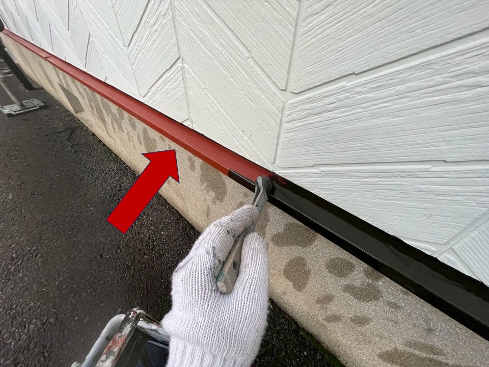 錆止め塗料の工程です