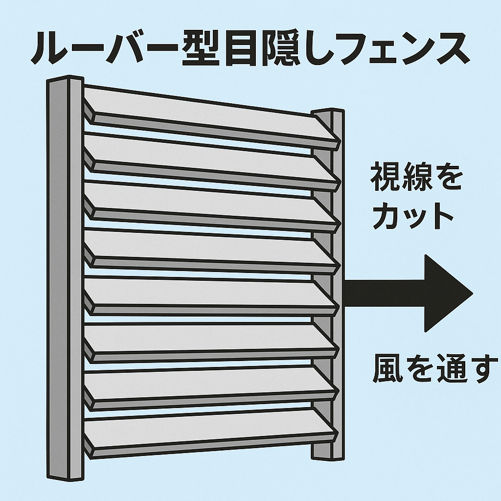 ルーバーフェンスイメージ図
