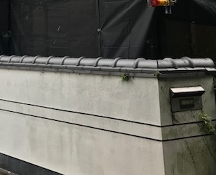 施工前の擁壁の状態です