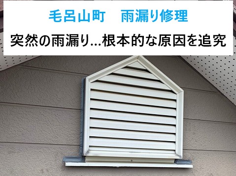 雨漏り対策 棟板金交換工事
