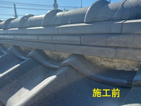 漆喰の詰め直し工事を実施しました♪