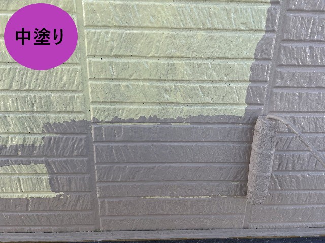 中塗り作業