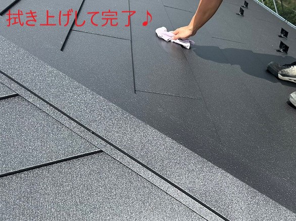 屋根カバー工法　スレート屋根からスーパーガルテクトへ