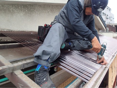 テラス屋根交換