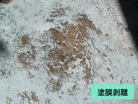 外壁修理でトップコート塗布とベランダトップコート塗布