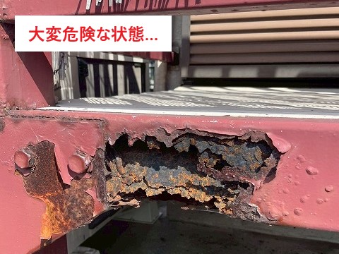 アパートのベランダ鉄骨工事を実施！住人を守るためにもメンテナンスは重要です！