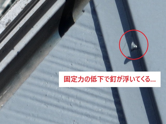 棟板金の浮き　業者の指摘で不安に！