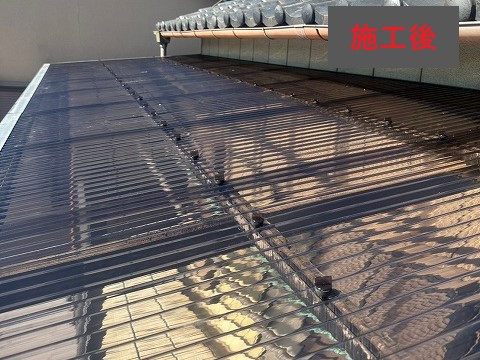 ベランダ屋根交換　波板と平板の特徴紹介