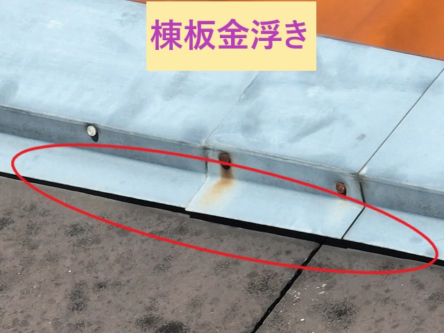 棟板金浮き