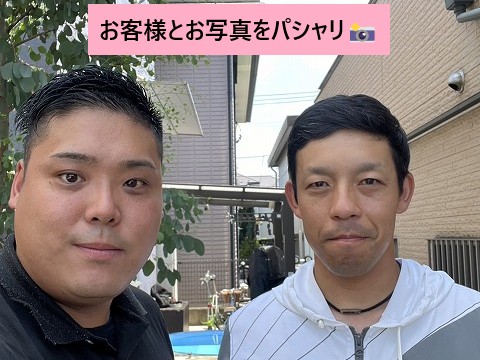 お客様との写真