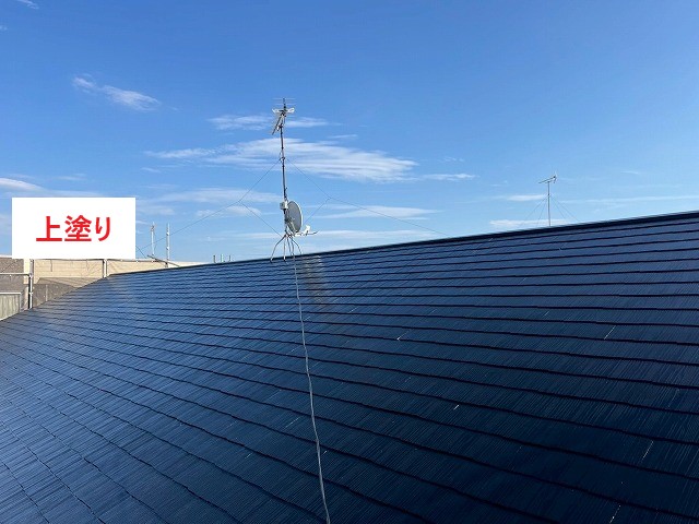 アパート屋根塗装を実施　関西ペイント　ダイナミックルーフを使用