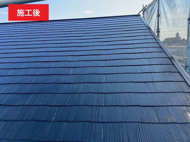 屋根塗装　アパート　施工後