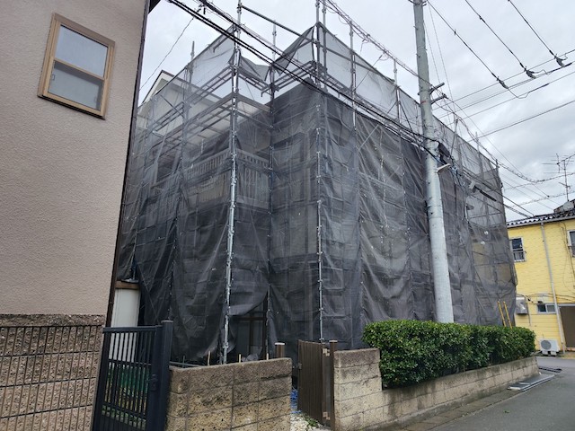 作業用足場の仮設