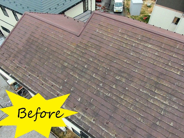 屋根塗装前の状態