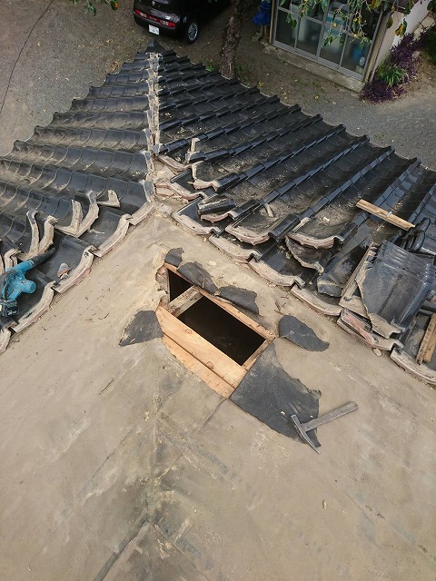 屋根雨漏り箇所