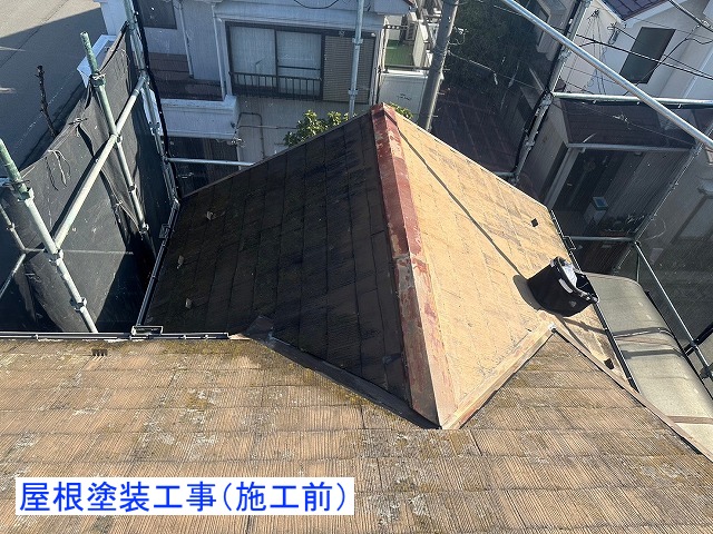 棟板金交換工事・屋根塗装工事施工前