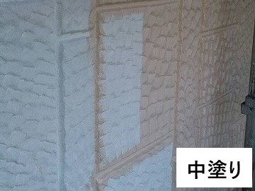 外壁の凸凹を生かした塗装をしました